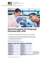 Uni Bonn MNF FG Pharmazie Gleichstellungsplan 2022 www.pdf